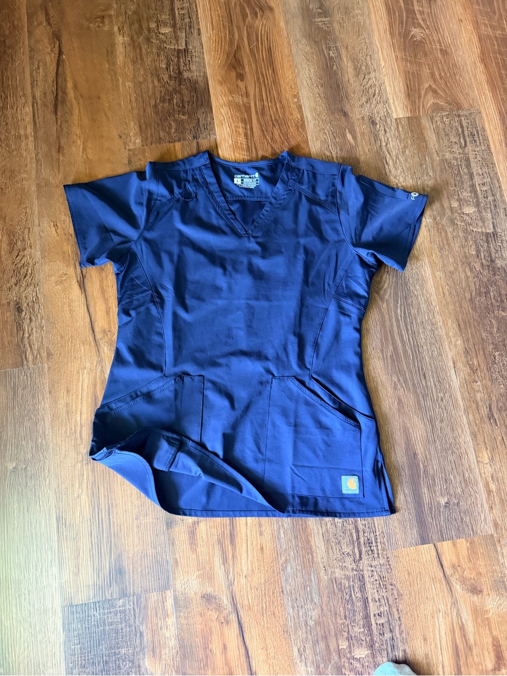 Carhartt Navy V-Neck Modern Fit Top women’s small scrub top navy blue